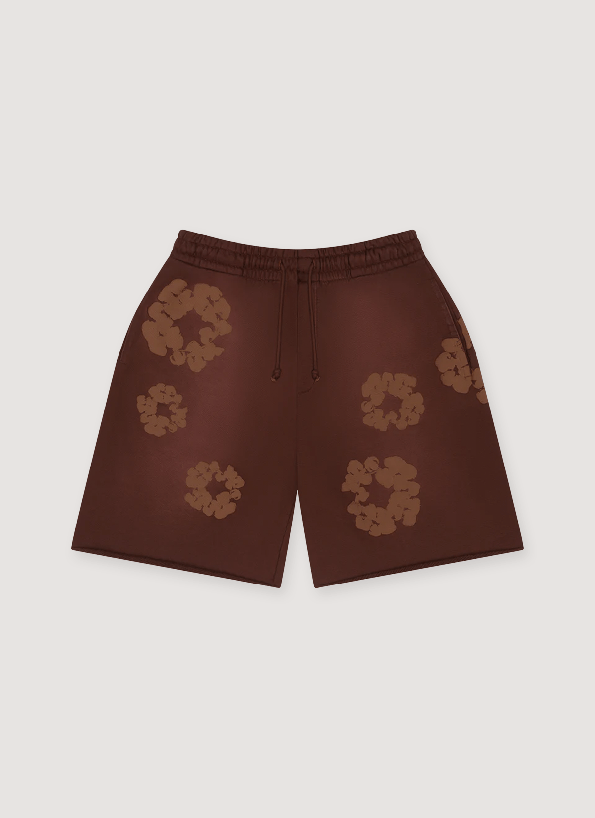 DENIM TEARS Mono Cotton Wreath Sweatshorts Brown Size US 38 / EU 54 - 1 Thumbnail