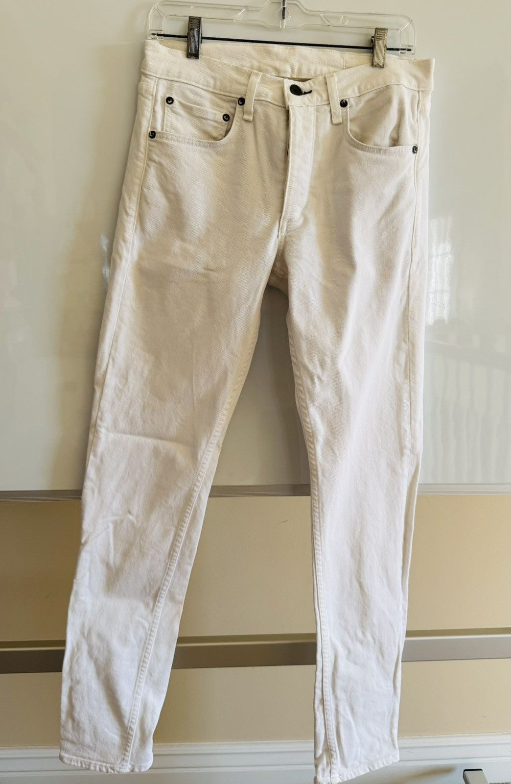 Rag & Bone Rag & Bone White Fit 2 Slim Jeans - White- 29 Size US 29 - 1 Thumbnail