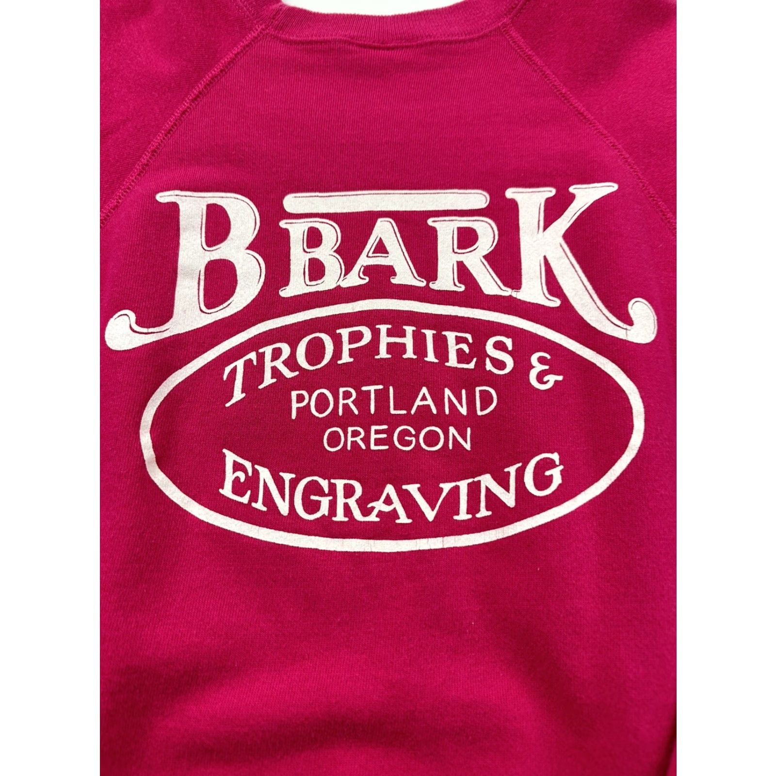Vintage VINTAGE Sweatshirt Adult Medium Pink BBark Plumbing Portland Oregon Crew Neck Size US M / EU 48-50 / 2 - 4 Thumbnail