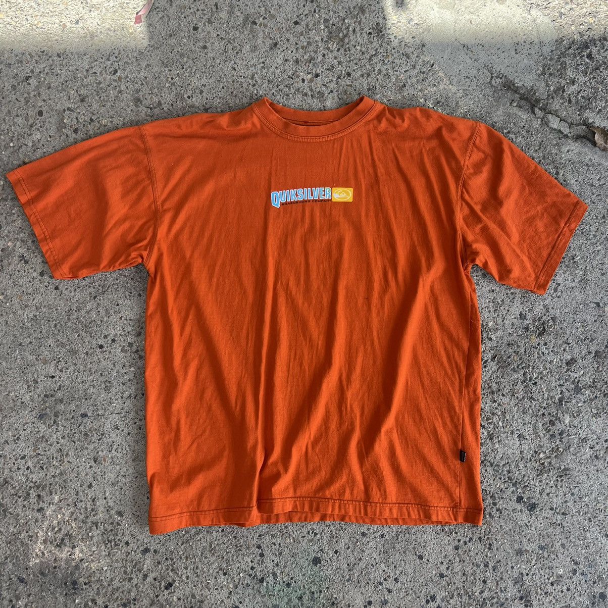 Quiksilver × Vintage Vintage 90s Quiksilver center logo t-shirt Size US XL / EU 56 / 4 - 1 Thumbnail