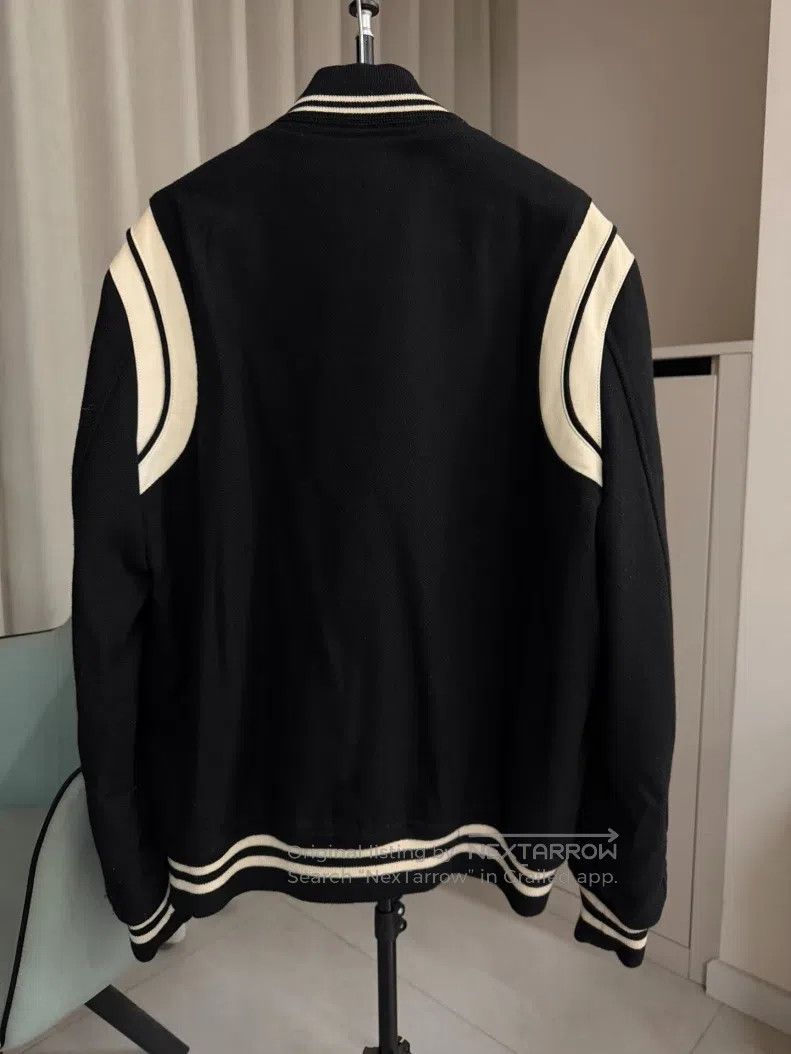 Saint Laurent Paris Saint Laurent Paris Black and White Wool and Leather Baseb Size US L / EU 52-54 / 3 - 3 Thumbnail
