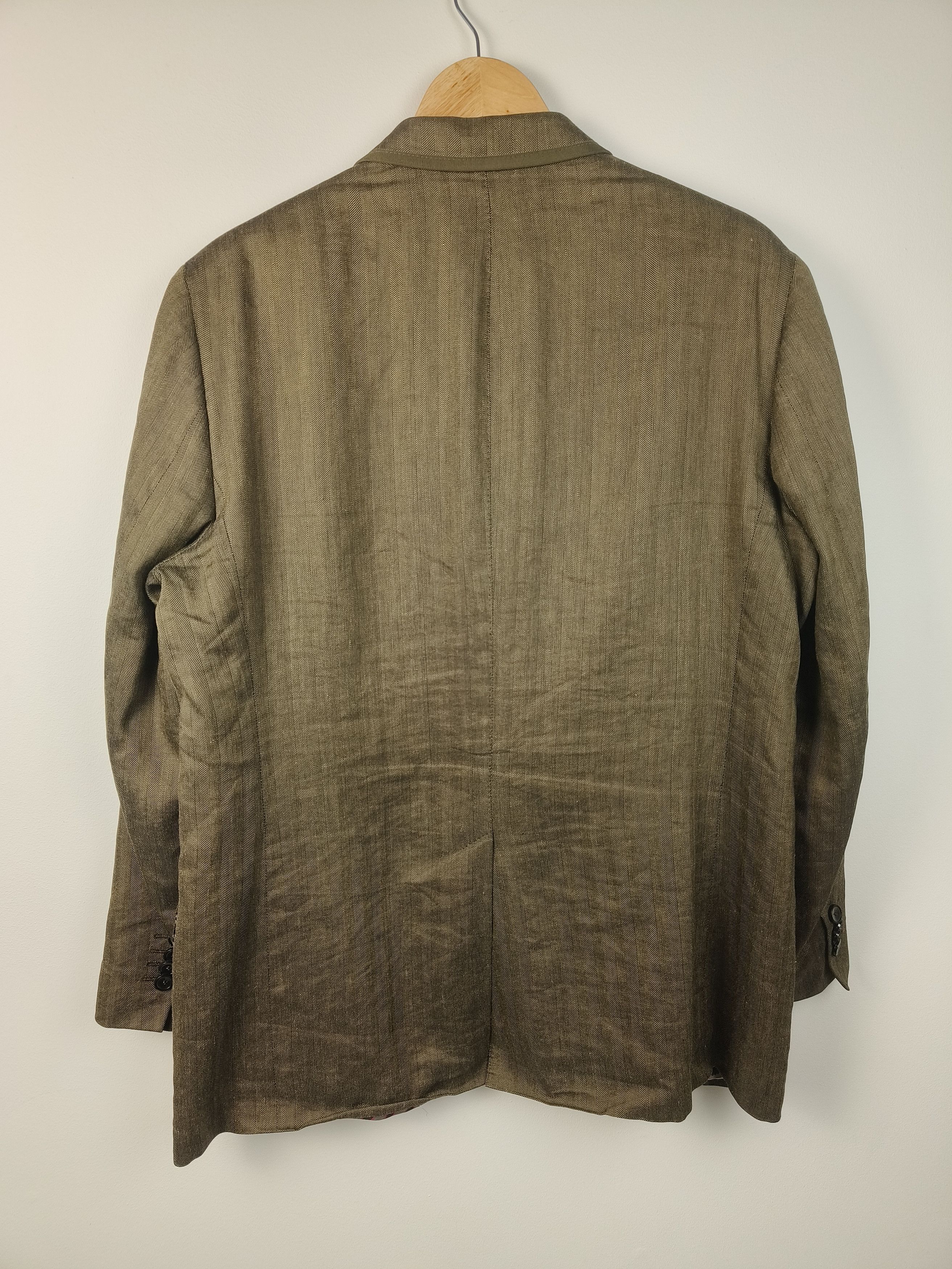 Etro Etro Milano Linen Silk Blazer Signature Paisley Lining Size 46R - 10 Thumbnail