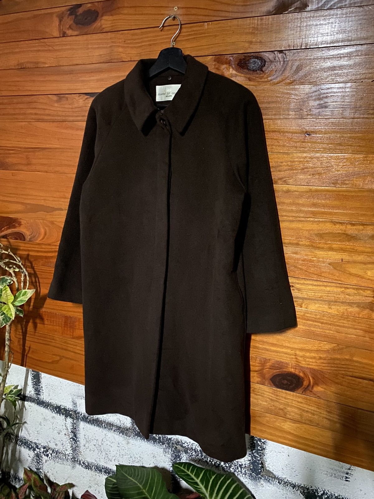 Japanese Brand Gianni Lo Giudice Milano Wool Blend Long Coat Minimalist Size S / US 4 / IT 40 - 4 Thumbnail