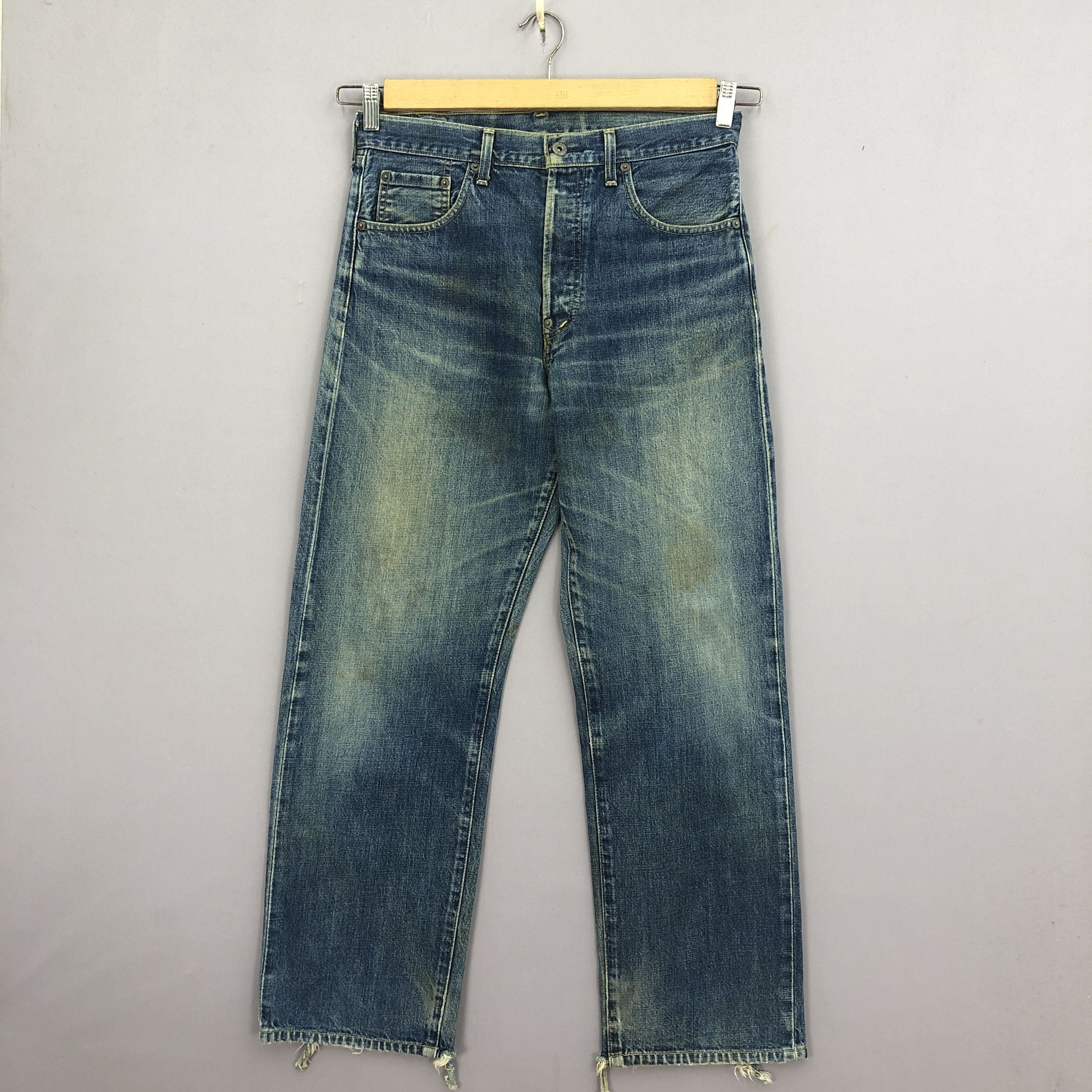 Levi's Vintage Levis 702 Selvedge Jeans Levi's Ripped Faded Denim Size US 30 / EU 46 - 1 Thumbnail