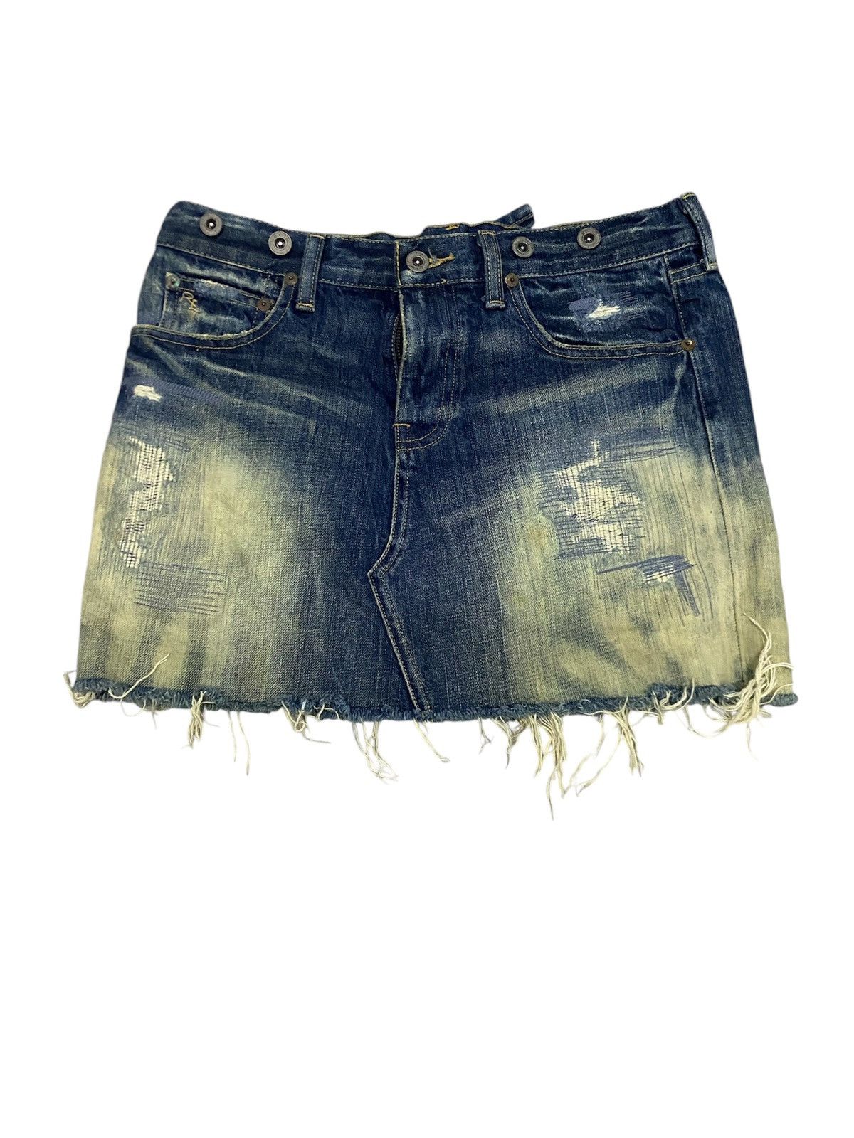 Polo Ralph Lauren POLO RALPH LAUREN DISTRESS MINI SKIRT Size 30" / US 8 / IT 44 - 1 Thumbnail