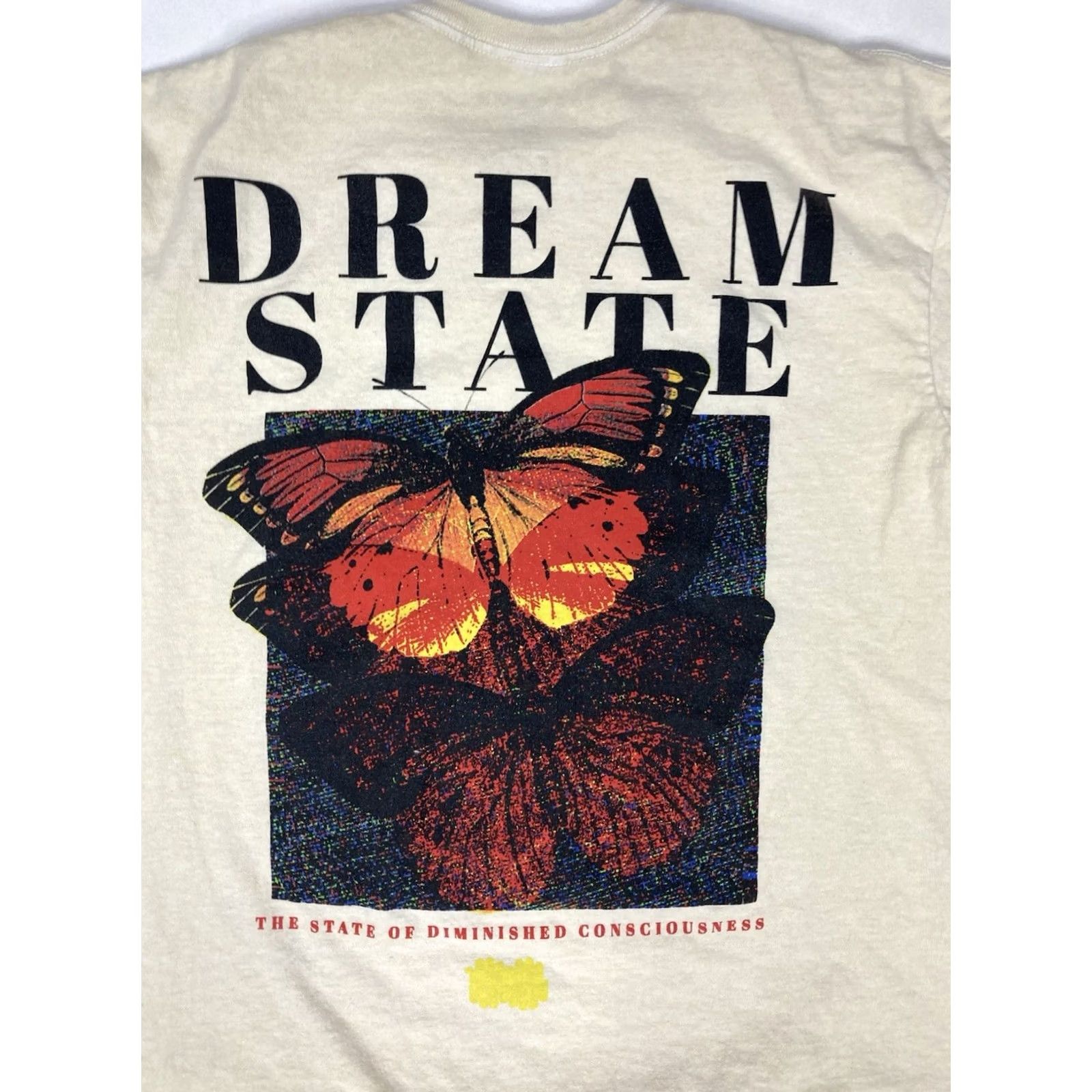 Pacsun Pacsun Dream State Butterfly Graphic Shirt Women Medium Beige Size M / US 6-8 / IT 42-44 - 2 Thumbnail