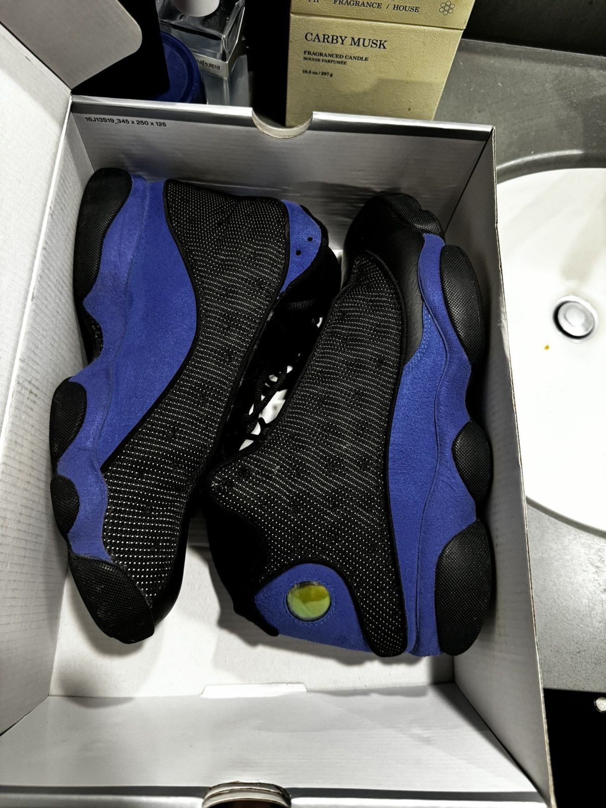 Jordan Brand Jordan 13 Retro Black Hyper Royal Size US 9.5 / EU 42-43 - 10 Thumbnail