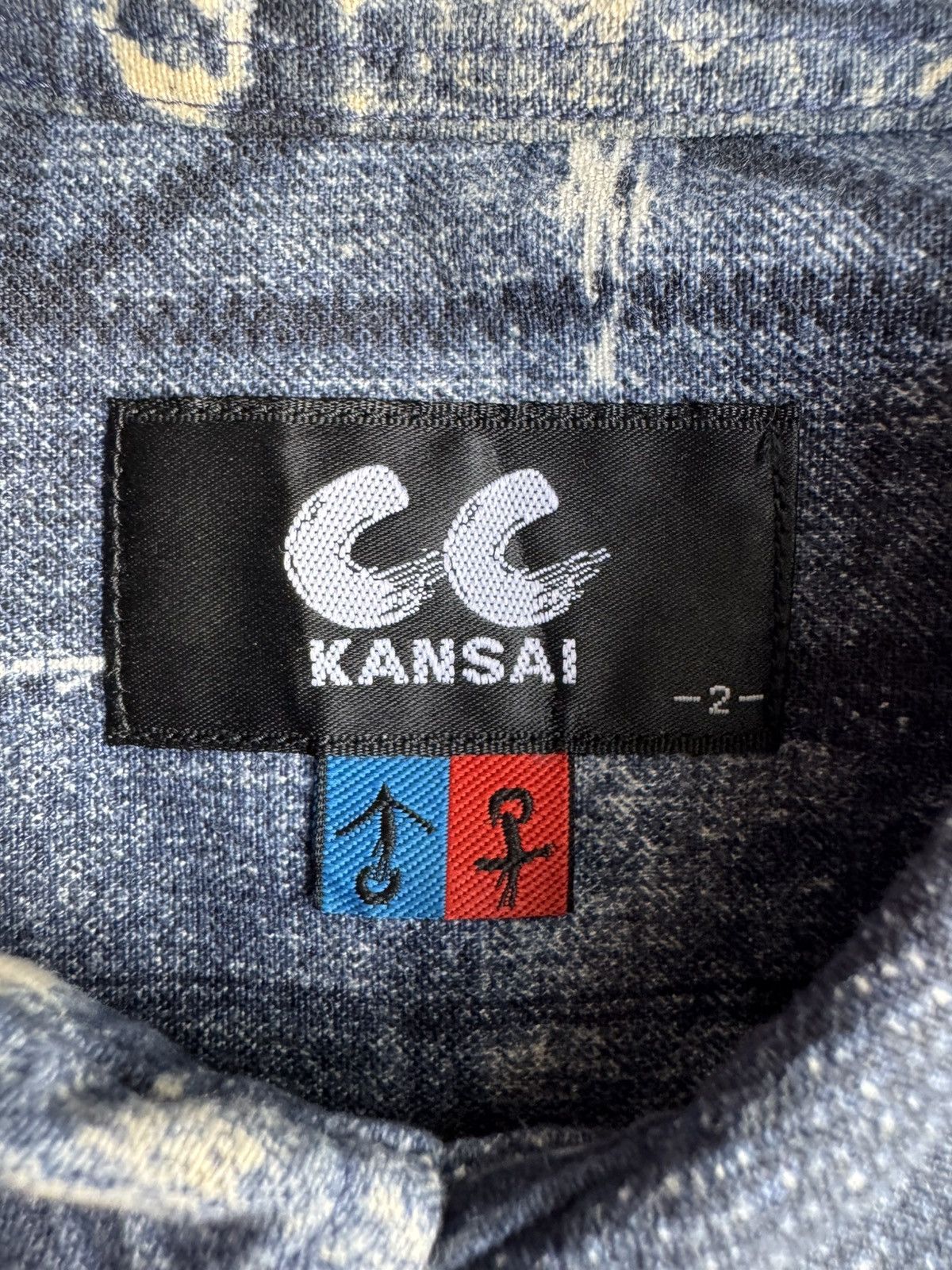 Kansai Yamamoto VERY RARE VINTAGE SHIRT CC KANSAI YAMAMOTO JEANS PATCHWORK Size US S / EU 44-46 / 1 - 4 Thumbnail