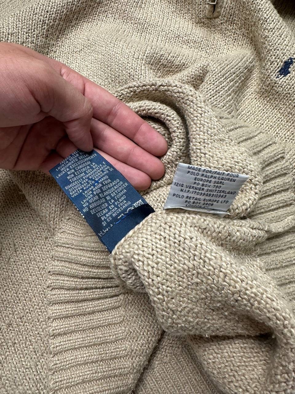 Polo Ralph Lauren 90s USA Polo Ralph Lauren Vintage Knite Sweater 1/3 Zip Size US L / EU 52-54 / 3 - 10 Thumbnail