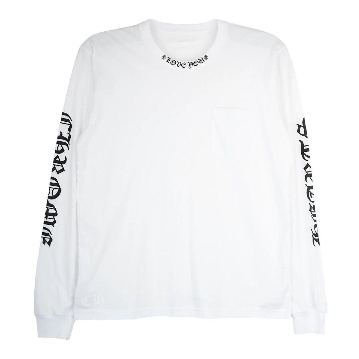 【CHROME HEARTS】LOVE YOU フローラルハート クルーネック Chrome Hearts Love You | Grailed