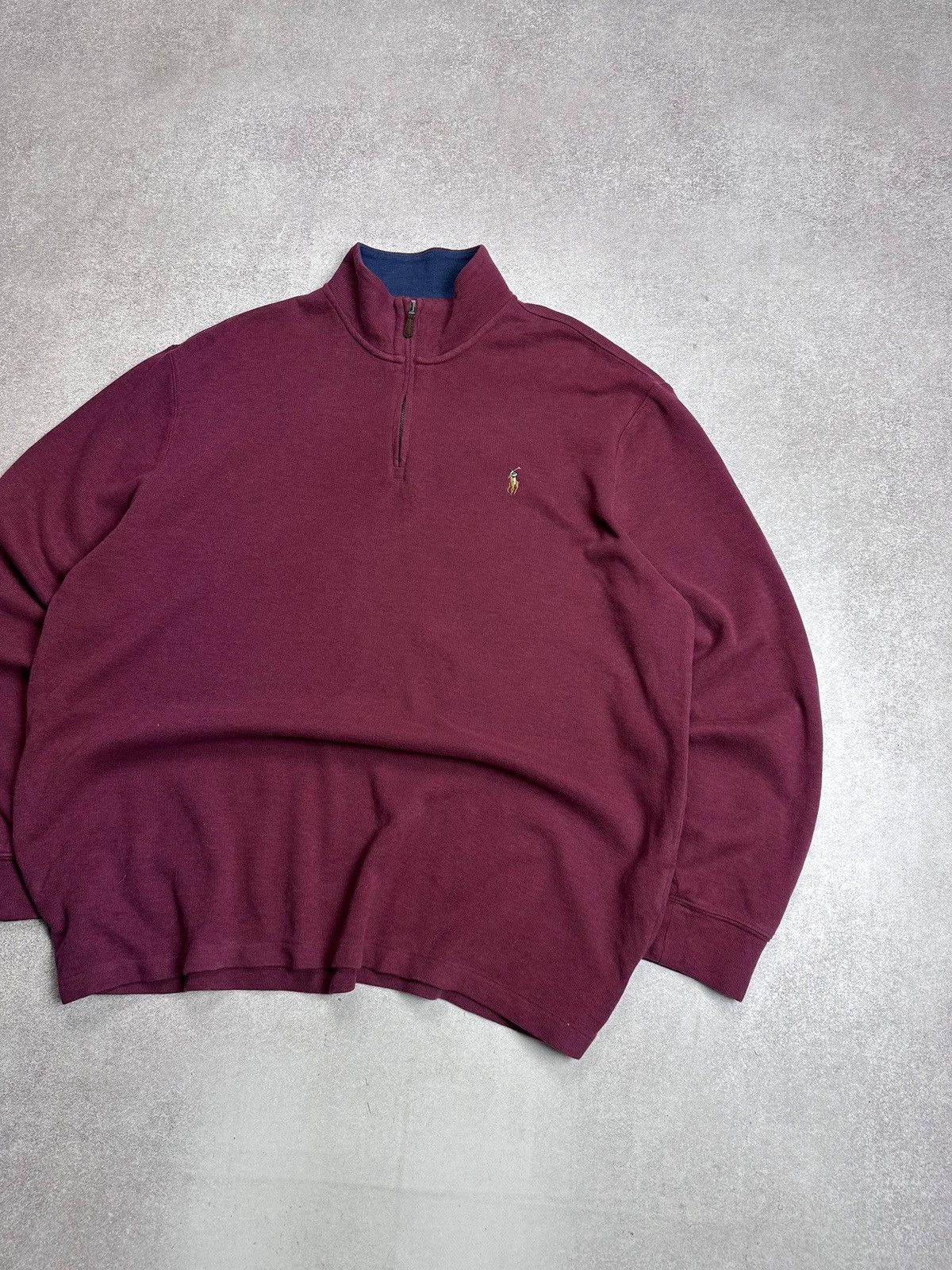 Polo Ralph Lauren Vintage Polo Ralph Lauren Quarter Zip Sweater Rare XL Size US XL / EU 56 / 4 - 2 Thumbnail