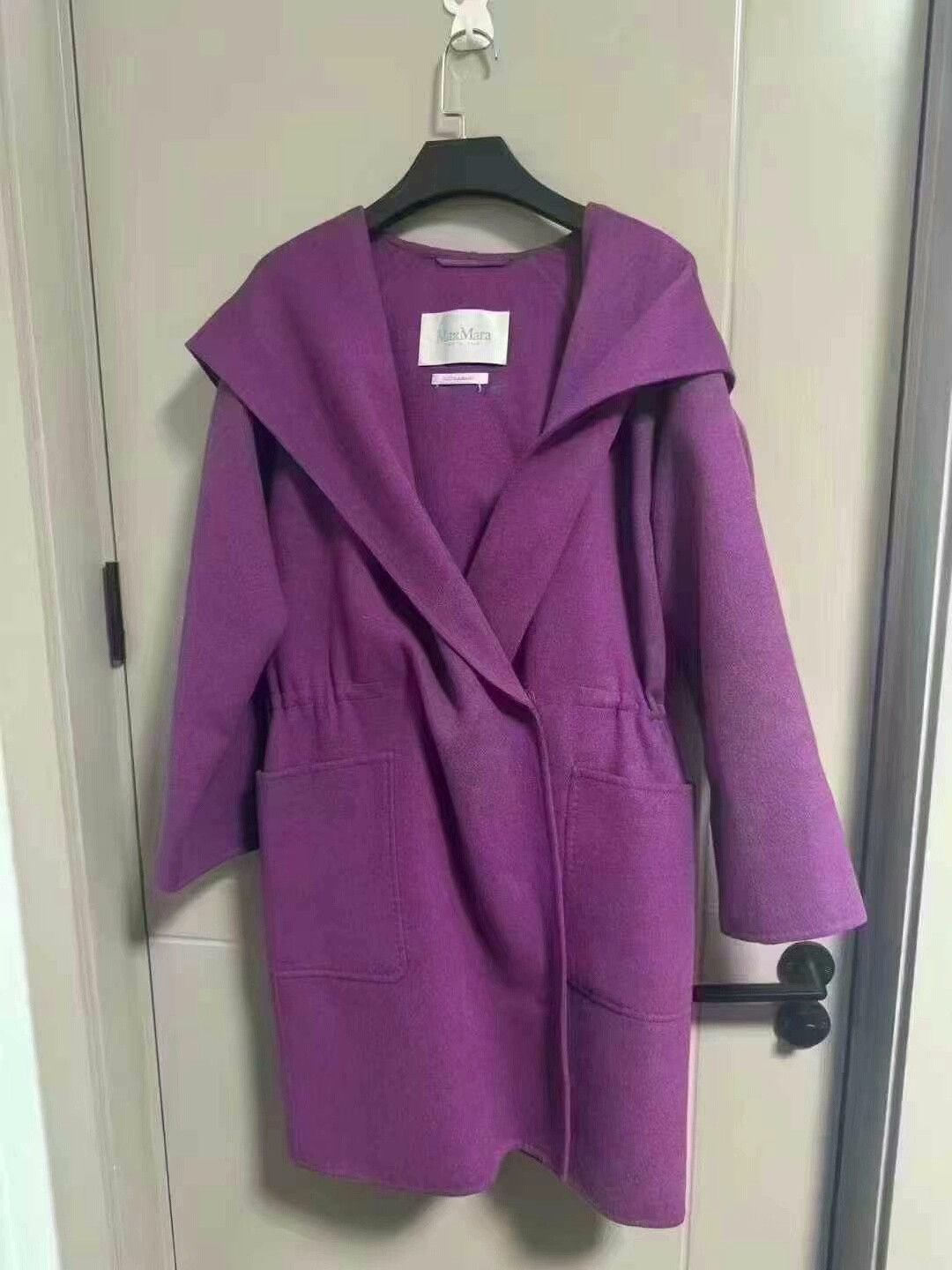 MaxMara Purple Wool Coat Size 40