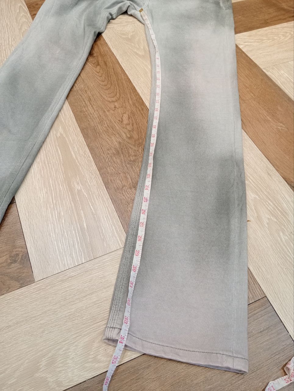 Neil Barrett BLACKBARRETT BY NEIL BARRETT LIGHT GRAY ACID JEANS Size US 33 - 16 Thumbnail