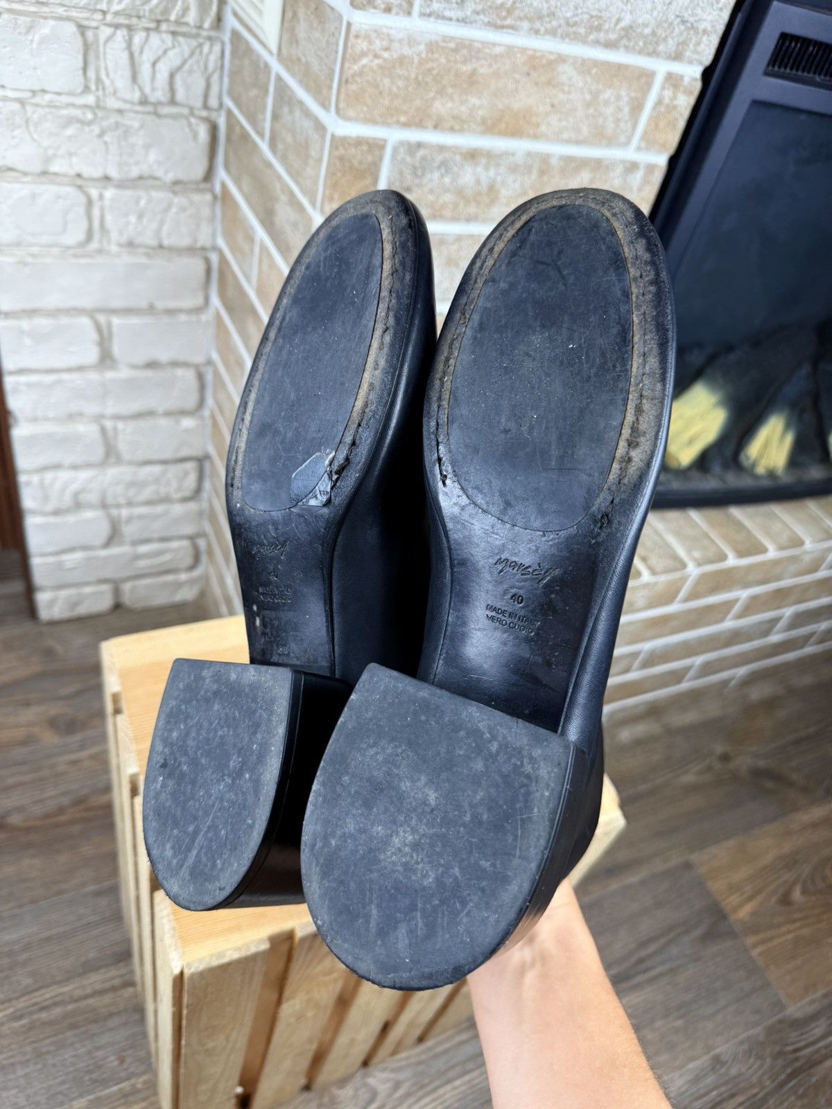Marsell Marsell Black Leather Basata Ankle Back Zip Boots Size Size US 10 / IT 40 - 12 Thumbnail