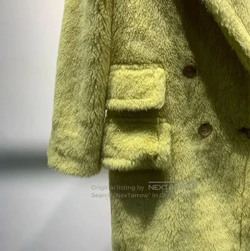 Max Mara MaxMara Cozy Yellow Wool Coat for Women . Size XXS / US 00 / IT 34 - 5 Thumbnail
