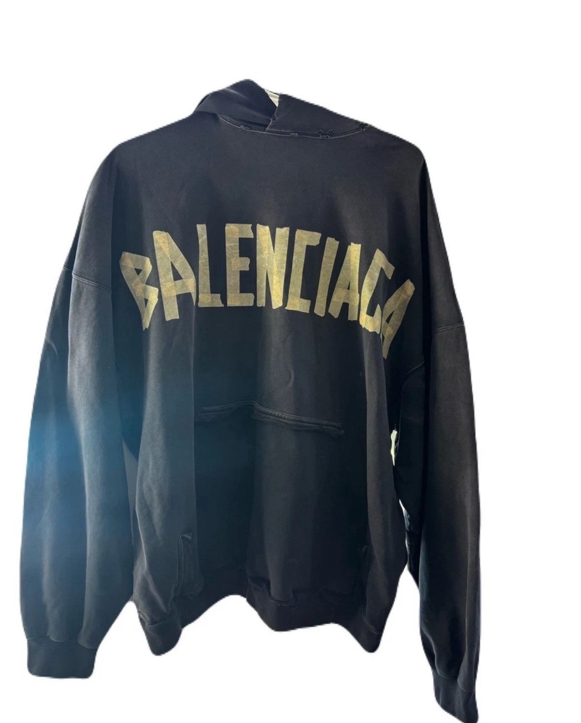 Balenciaga Balenciaga size 3/XL OVERSIZE Hoodie Tape Ripped Pocket Size US XXL / EU 58 / 5 - 2 Thumbnail