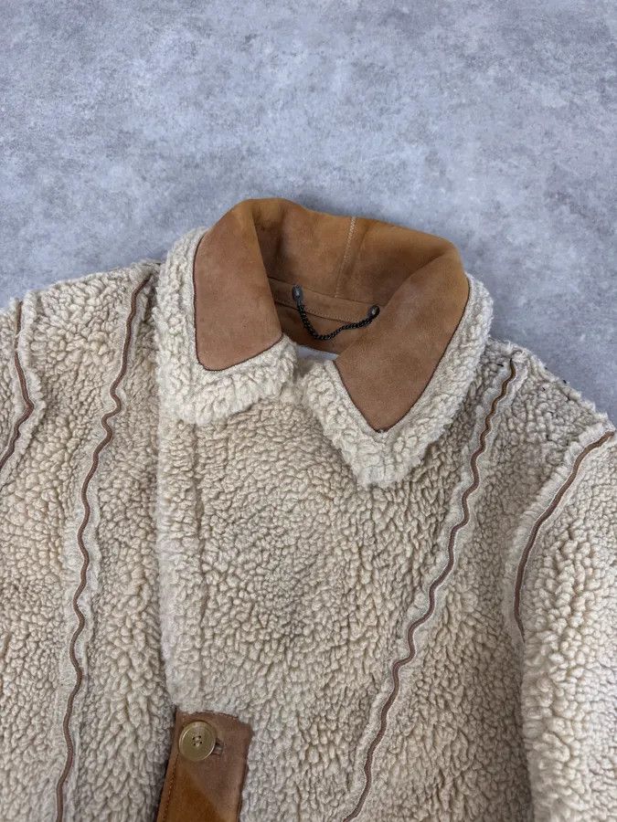 Maison Margiela 2000s Maison Margiela H&M Shearling Beige Reversible Long Jacket Size US M / EU 48-50 / 2 - 6 Thumbnail