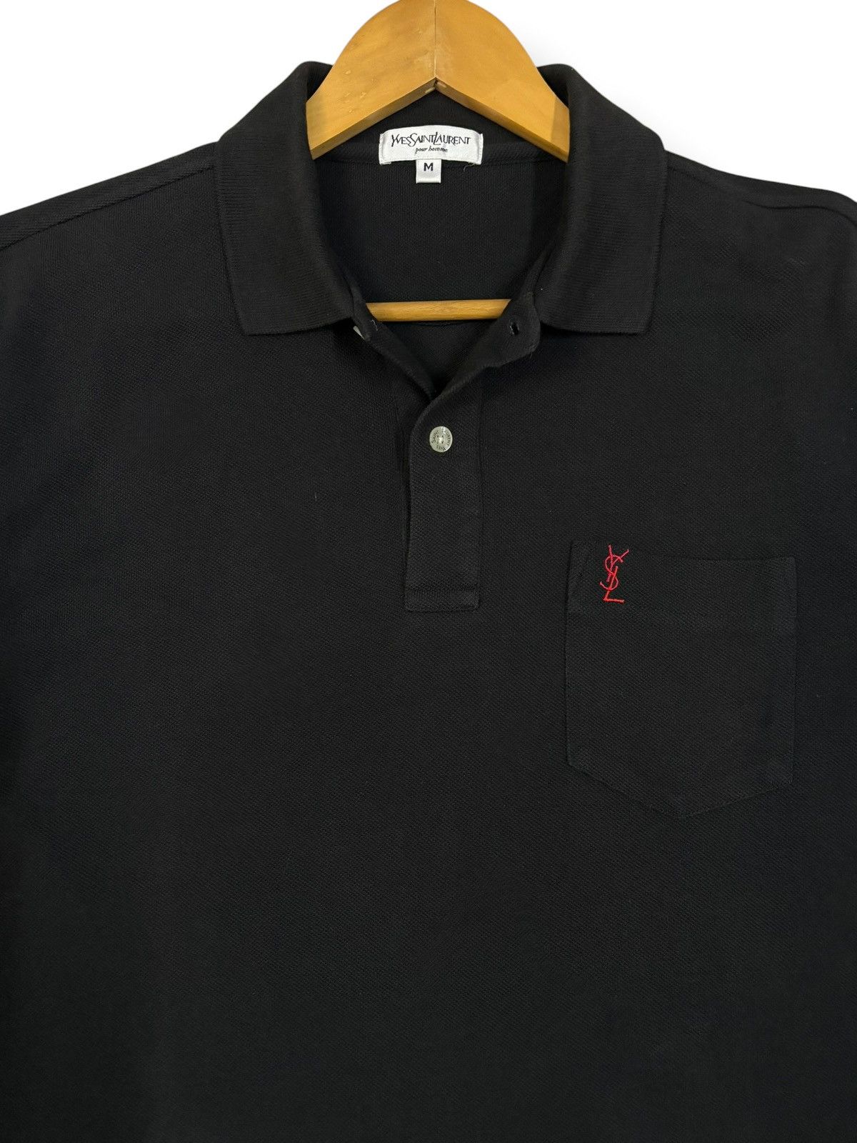 Yves Saint Laurent Yves Saint Laurent Pour Homme Small Logo Pocket Polo Shirt Size US M / EU 48-50 / 2 - 4 Thumbnail