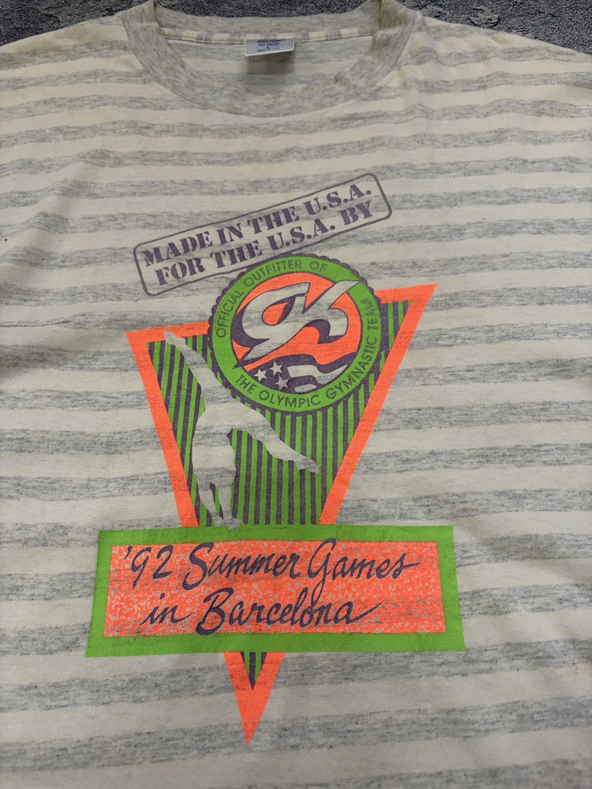 Vintage Vintage 1992 Barcelona Olympics T-Shirt Belton USA L Size US L / EU 52-54 / 3 - 8 Thumbnail
