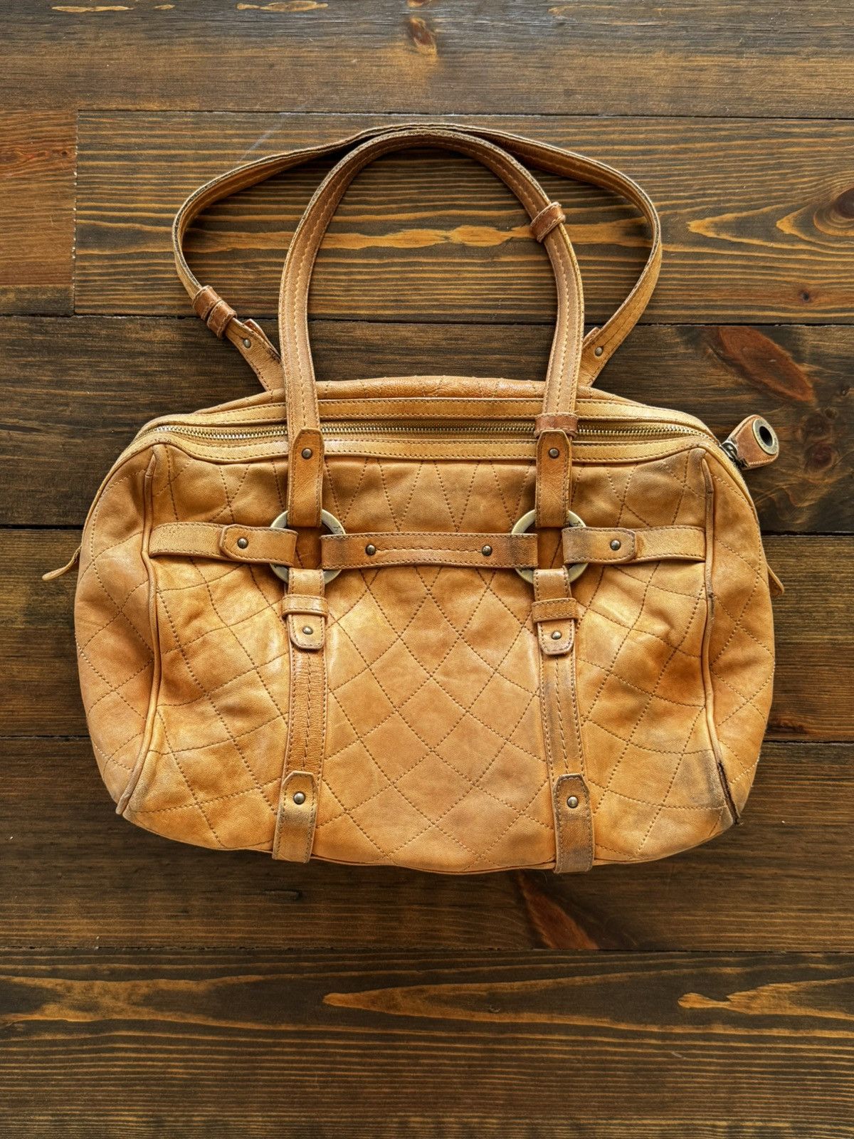 Bally Bally Heavy Leather 90s Luxury Handle Bag Size ONE SIZE - 1 Thumbnail