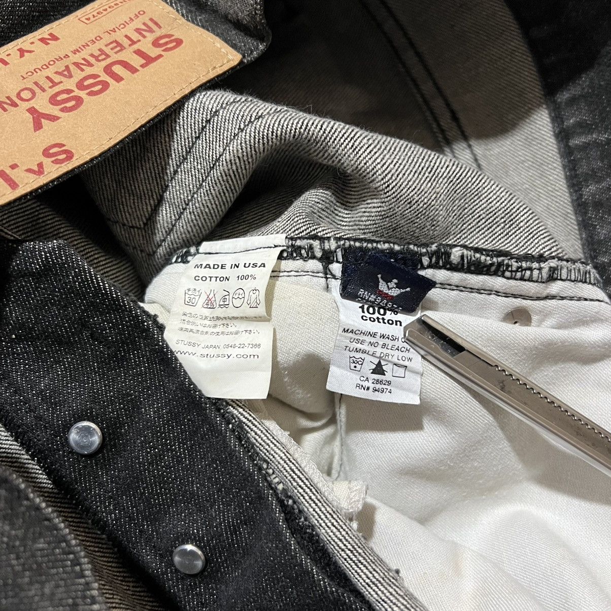 Stussy Y2K Stussy Internation N.Y.L.T.L.A Relaxed Baggy Denim Jeans Size US 34 / EU 50 - 7 Thumbnail