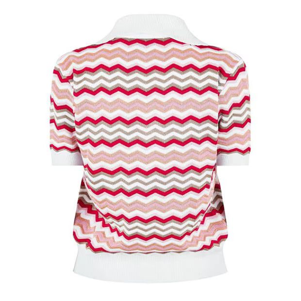 Missoni o1g2r1mq1124 V Neck Knit Top Sweater in Multicolor Size M / US 6-8 / IT 42-44 - 2 Thumbnail