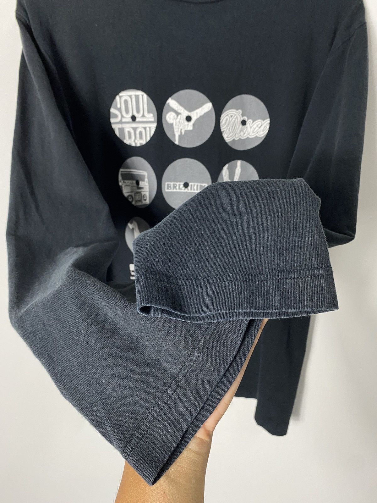 Vintage Free Delivery Dj Longsleeve T-shirt Size US L / EU 52-54 / 3 - 4 Thumbnail