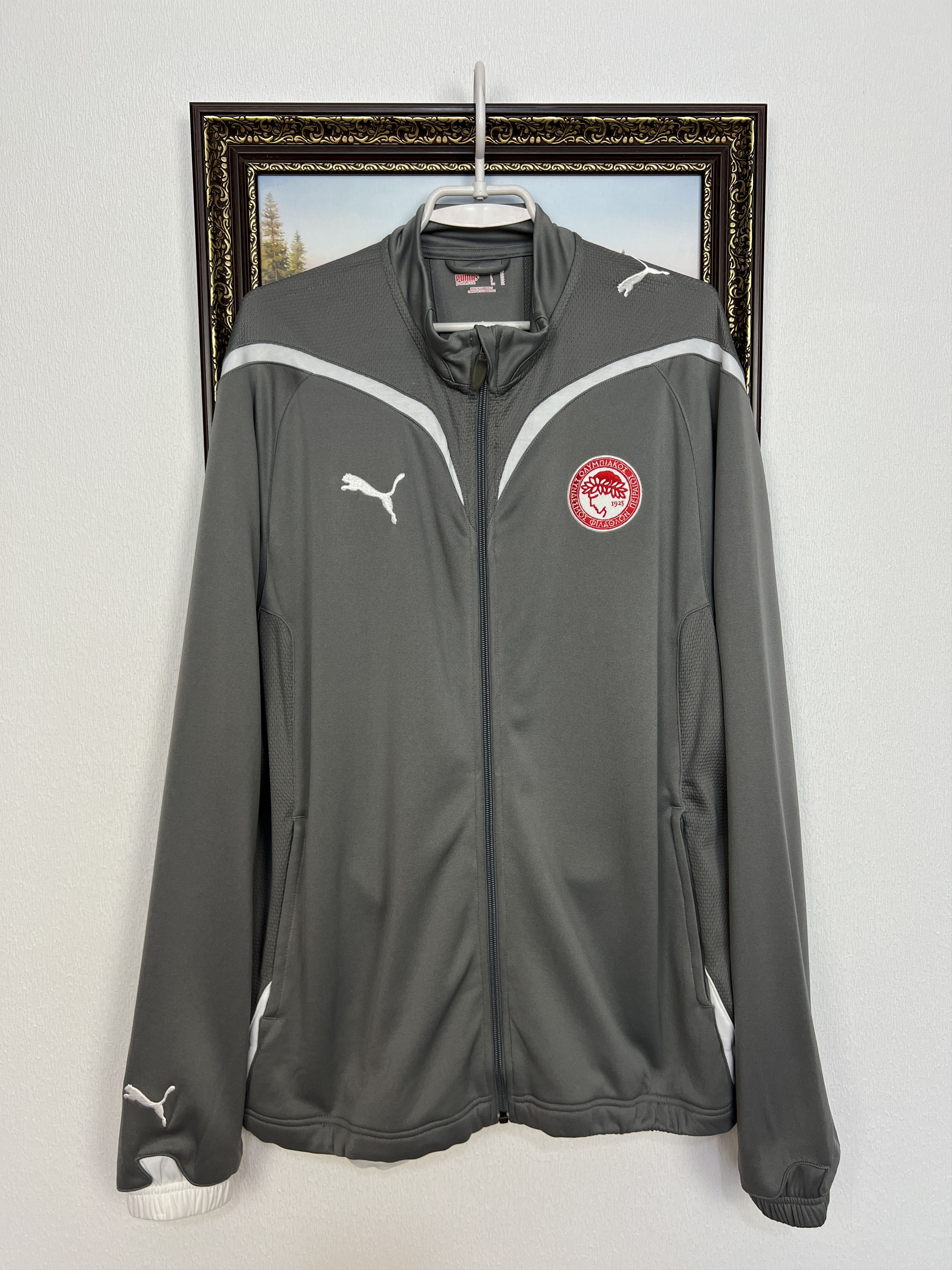 Vintage Olympiacos Football Jacket Train Soccer Track Top