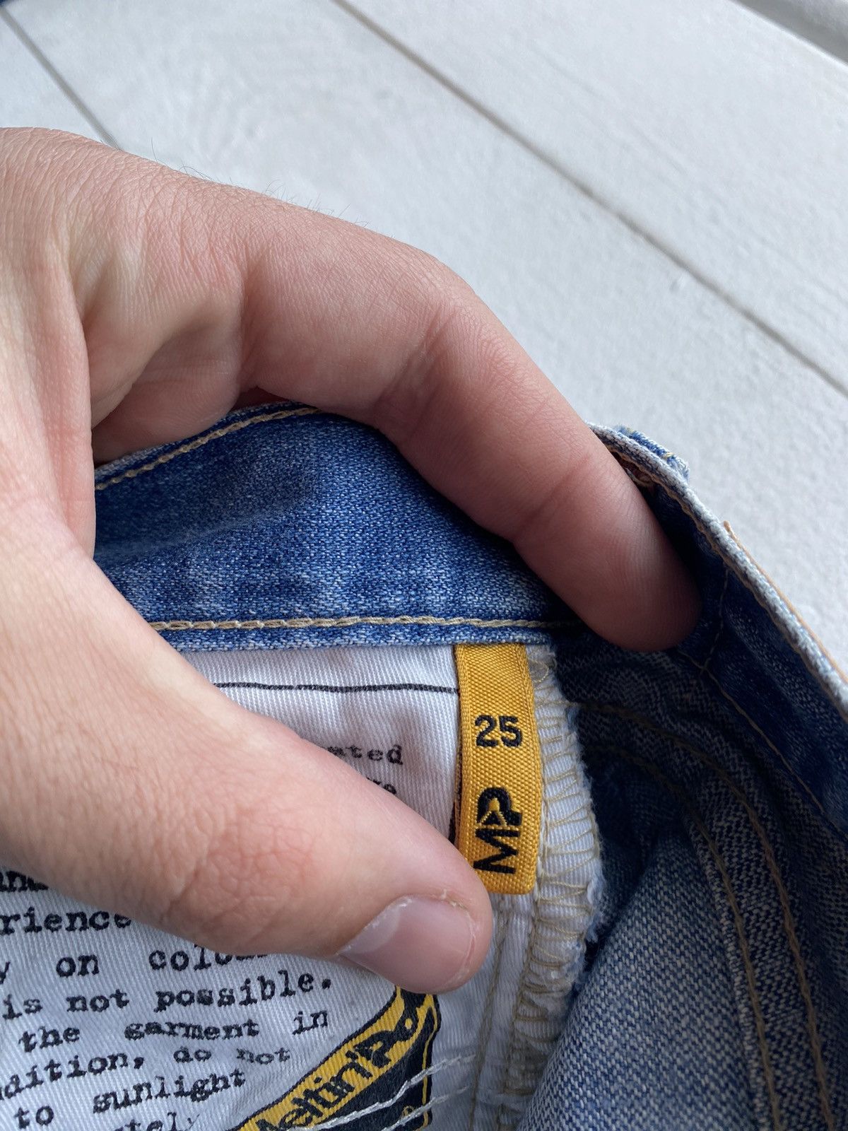 Other × Vintage Meltin Pot Flare Bell Bottom Womens 25 Denim Jeans Ripped Size 25" / US 0 / IT 36 - 7 Thumbnail