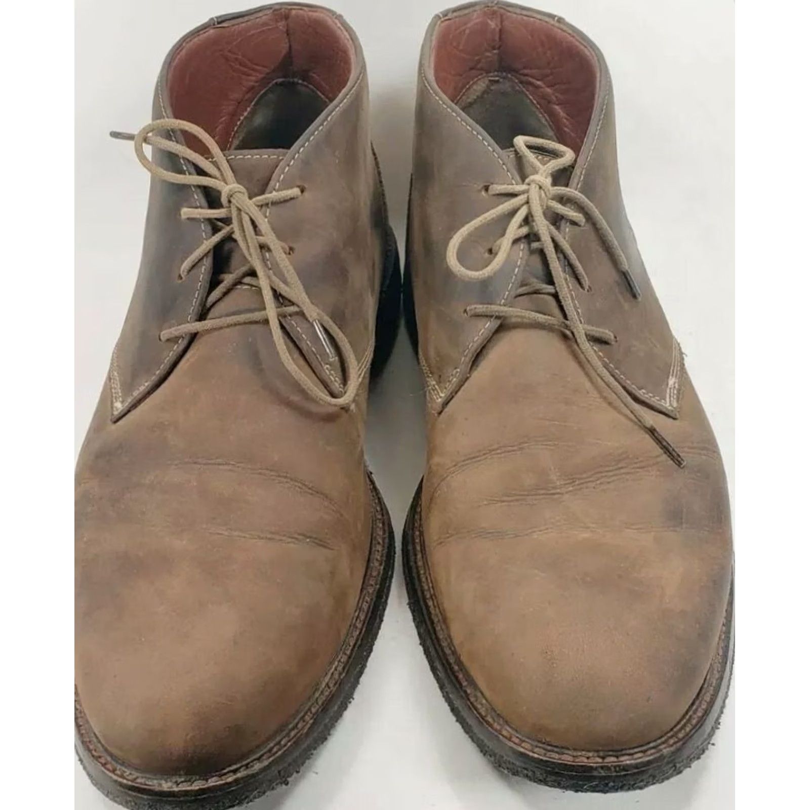 Johnston & Murphy JOHNSTON & MURPHY COPELAND CHUKKA BOOTS MEN'S LEATHER SHEEPSKIN BROWN SIZE 11M 25-1870 Size US 11 / EU 44 - 3 Thumbnail