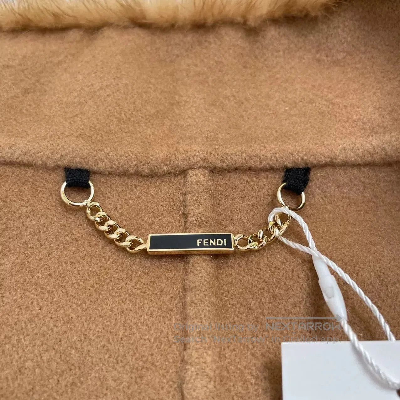 Fendi fendi cashmere coat with mink fur trim. Size US S / EU 44-46 / 1 - 6 Thumbnail