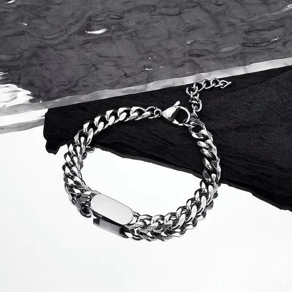 Jewelry Stylish Silver Link Bracelet Size ONE SIZE - 4 Thumbnail