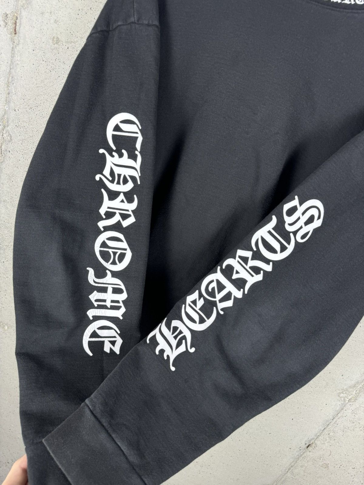 Chrome Hearts Chrome Hearts Black Spellout Crewneck - XLarge Size US XL / EU 56 / 4 - 4 Thumbnail