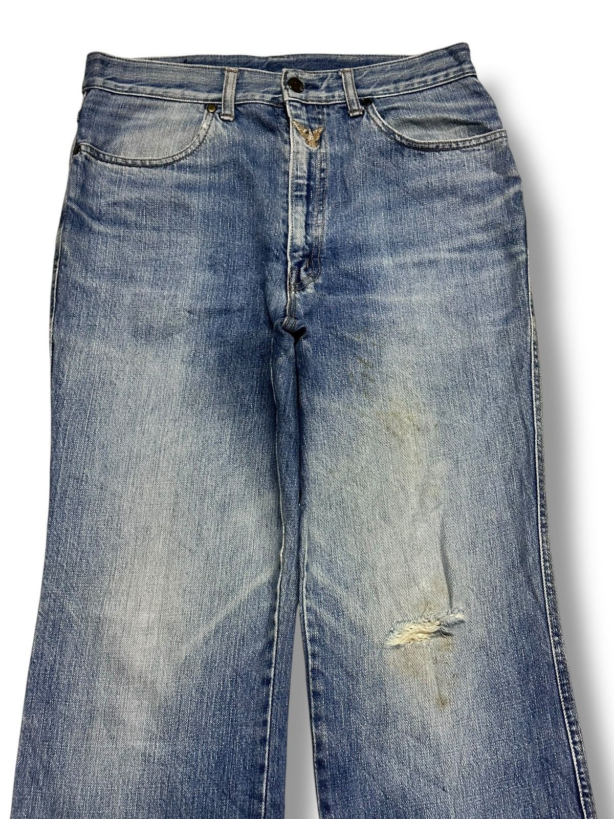 Blends Vintage Fiesta Blend Y2K Embroidered Jean American Eagle 🦅 Size US 31 - 3 Thumbnail