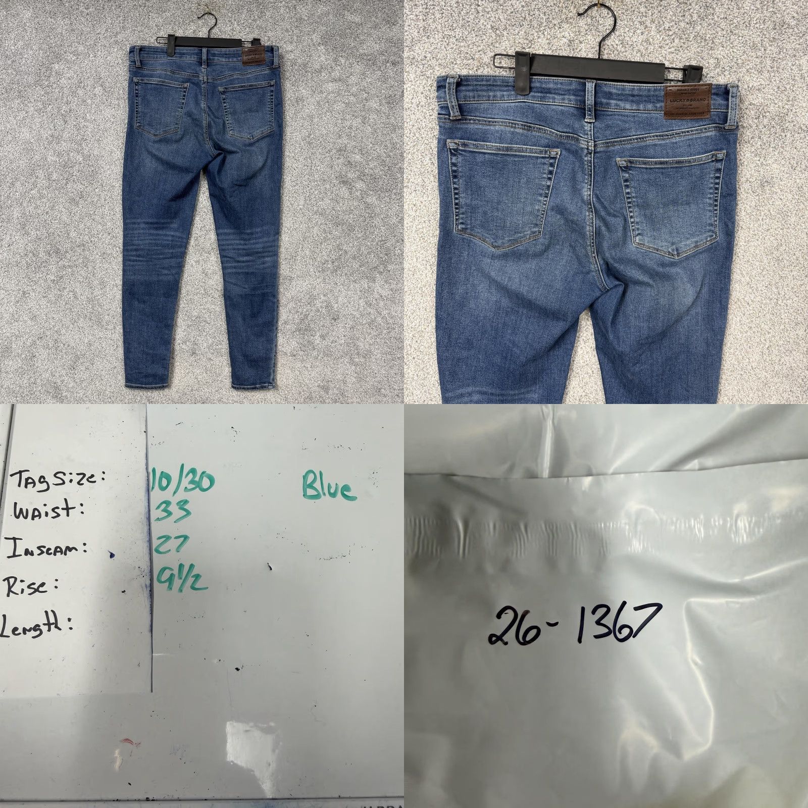Lucky Brand Lucky Brand Ava Super Skinny Jeans Womens 10/30 Blue Mid Rise Stretch Denim Shirt? Size 32" / US 10 / IT 46 - 10 Thumbnail