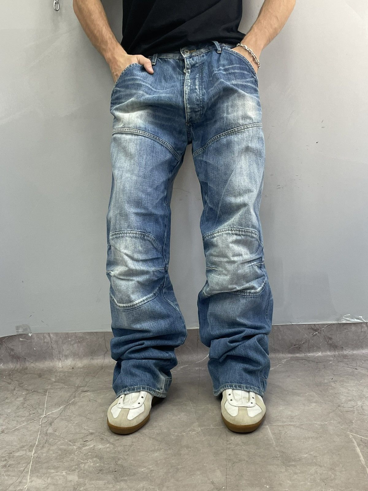 G-Star G-star Raw Denim Blue Jeans Vintage baggy y2k Style Pants Size US 36 / EU 52 - 2 Thumbnail