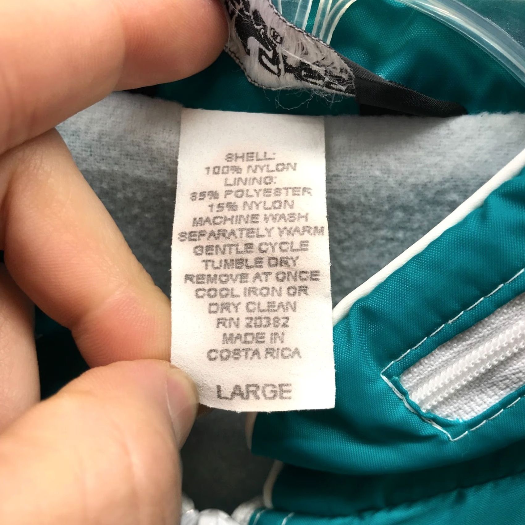 AQUA Aqua Sheen Jacket Womens Large Blue Hooded Packable 3-in-1 Jacket, Zip, Casual, Nylon, Mid-Length, Regular, Womens Size L / US 10 / IT 46 - 4 Thumbnail