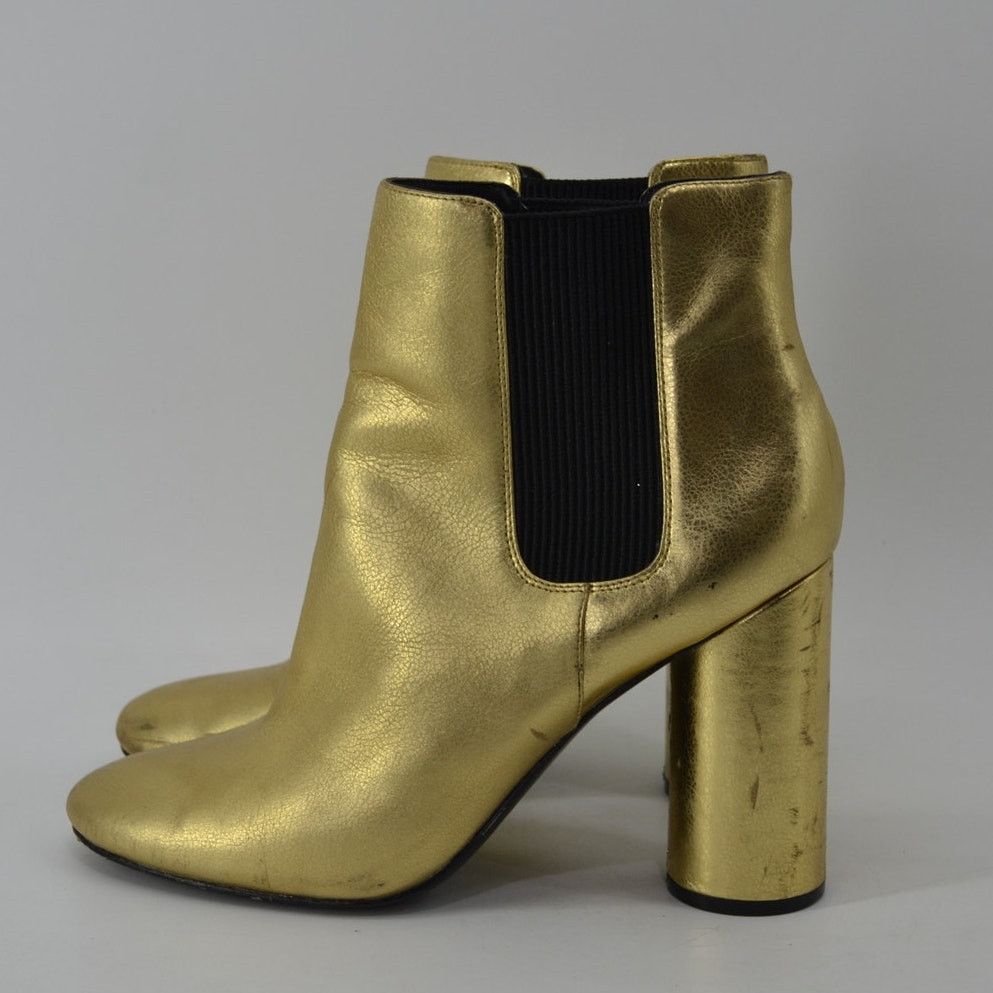 Other Marciano Pmeilana Womens Size 9 Gold Metallic Chelsea Boots Size US 9 / IT 39 - 13 Thumbnail