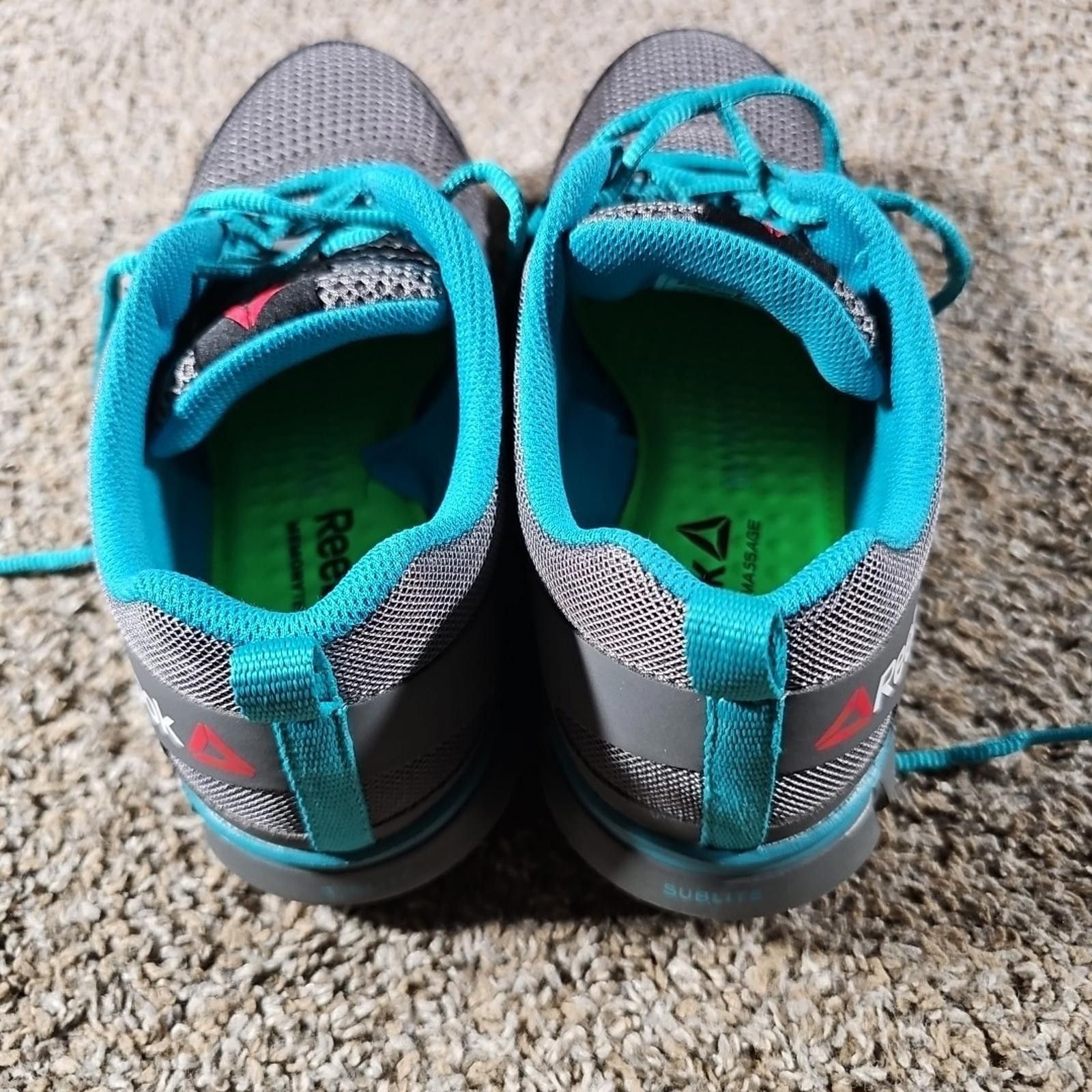 Reebok Reebok Women’s RB045 Alloy Toe Work Gray Teal Size 11M Size US 11 / IT 41 - 7 Thumbnail