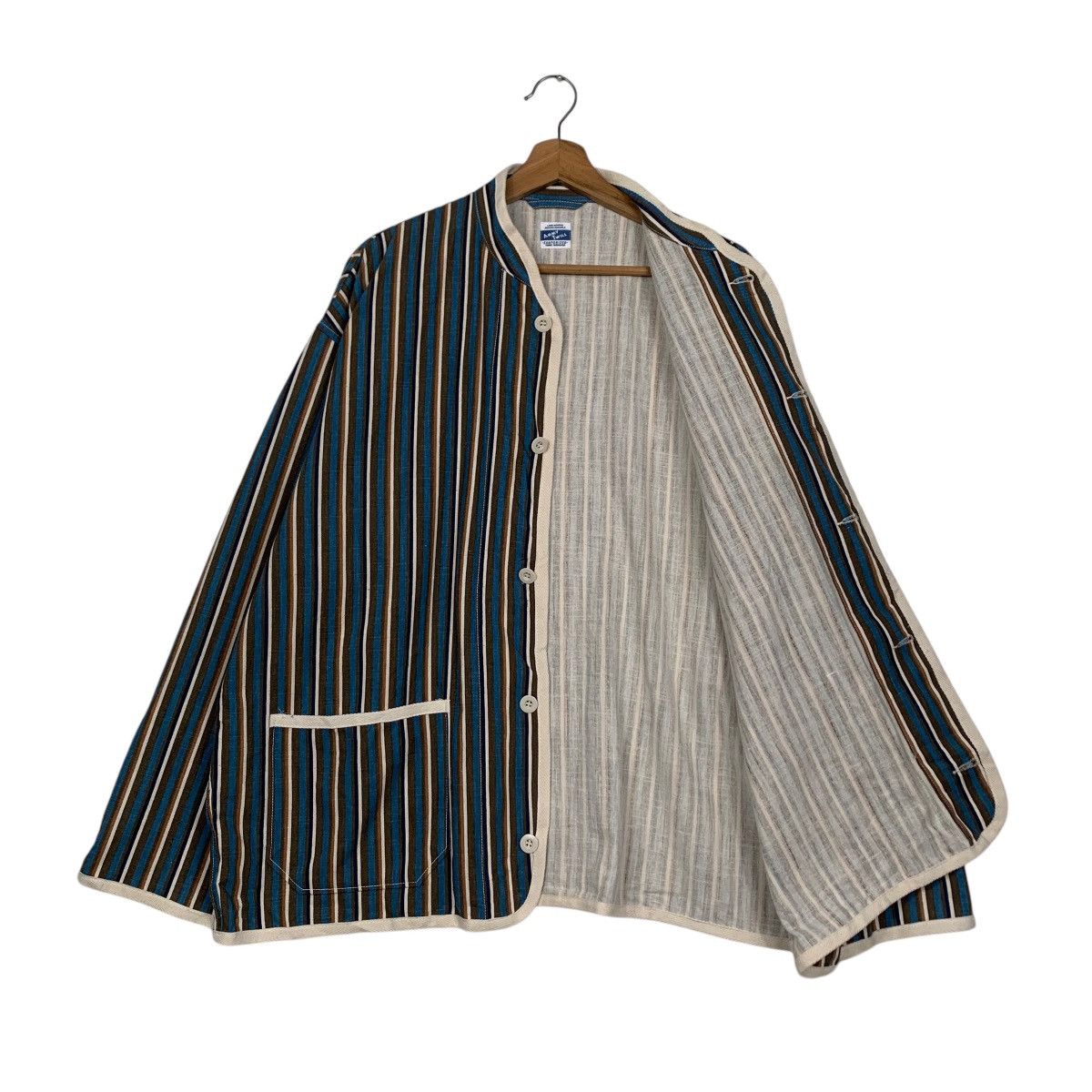 Vintage ☀️Nice design Army Twill stripe sanforized button jacket Size US L / EU 52-54 / 3 - 11 Thumbnail