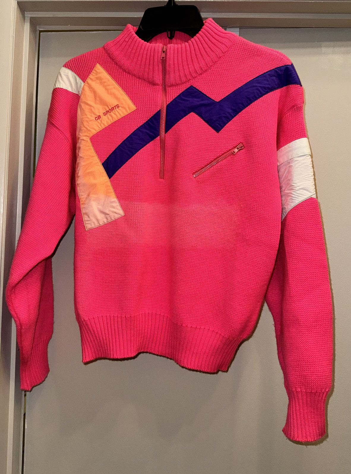CB Sports Vintage Women’s CB Wool Half Zip Size M / US 6-8 / IT 42-44 - 12 Thumbnail