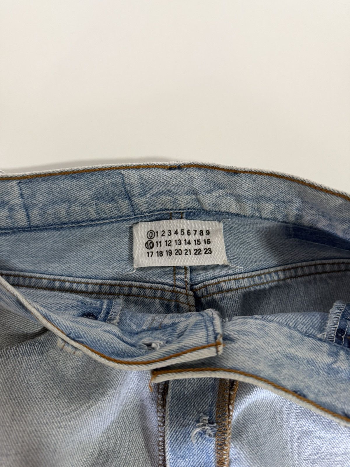 Maison Margiela SS2003 Artisanal 0 10 Inside-Out Denim Jean Trousers Size US 30 / EU 46 - 6 Thumbnail