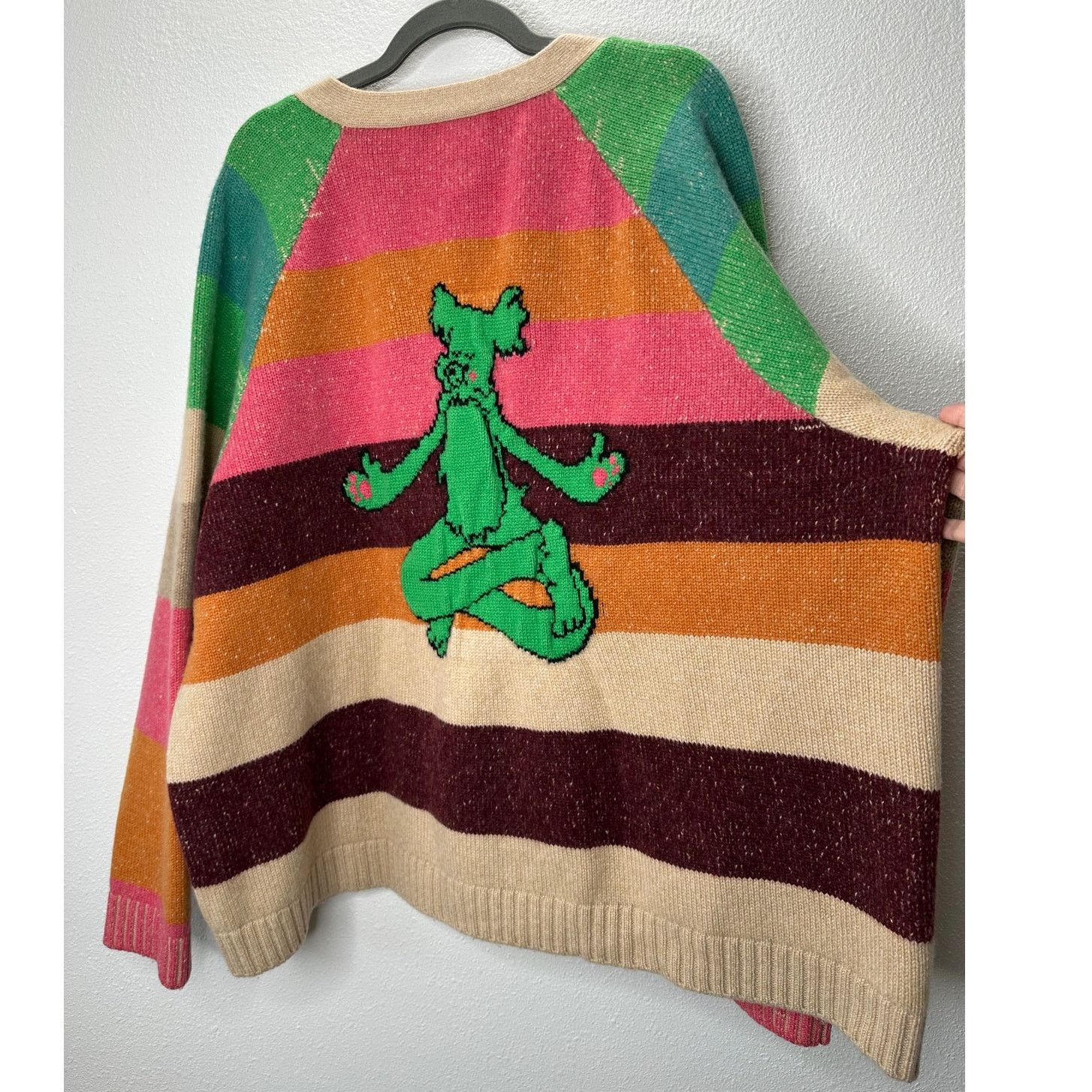 The Elder Statesman The Elder Statesman Enlightened Bear Cashmere Cardigan L Size L / US 10 / IT 46 - 8 Thumbnail