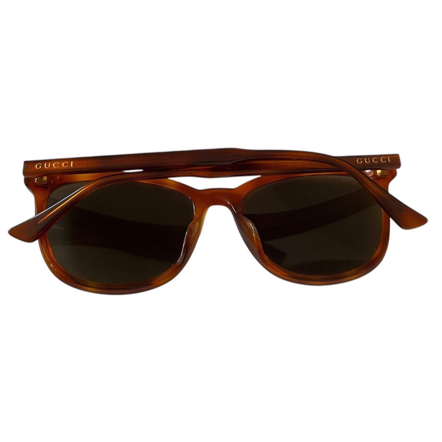 Gucci Gucci Brown Tortoiseshell Shell Acetate \Sunglasses GG0194SK Size ONE SIZE - 2 Thumbnail