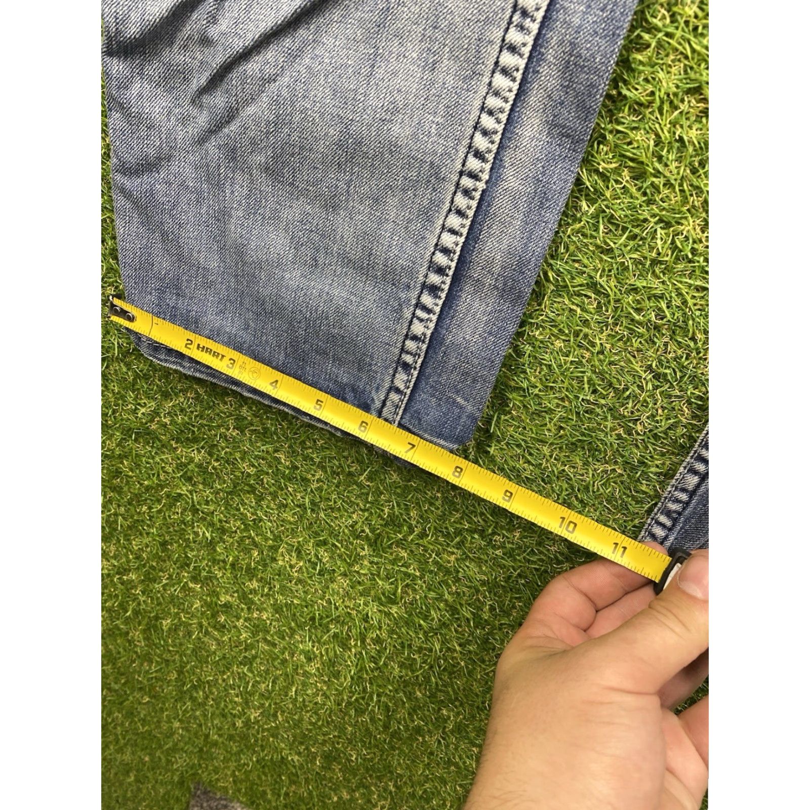 Vintage Helix Jeans Mens 30x30 Straight Leg Baggy Skater Y2K Buckle Cross Grunge Punk Jeans Size US 30 / EU 46 - 5 Thumbnail