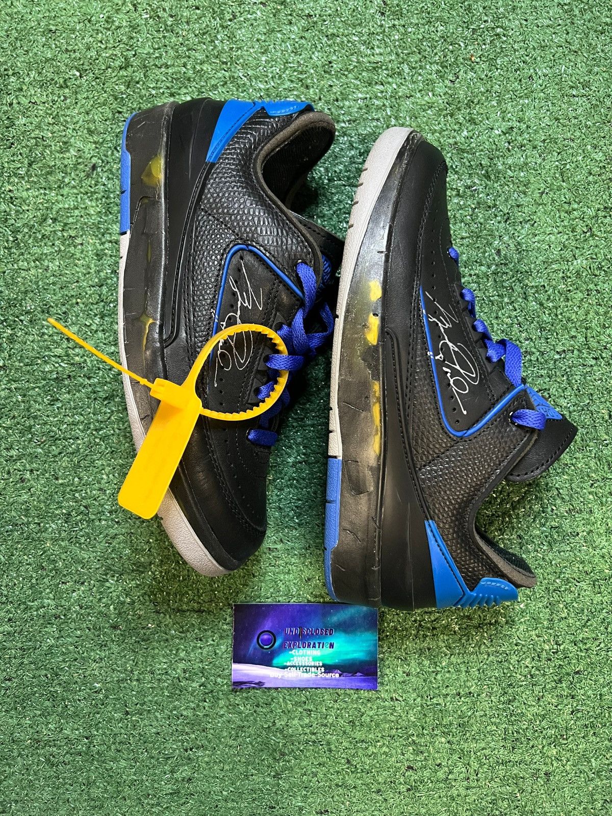 Jordan Brand Off white X Air Jordan 2 black varisty royal 6men/7.5women Size US 6 / EU 39 - 3 Thumbnail