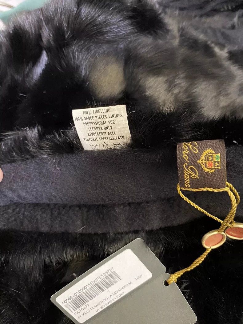 Loro Piana LORO PIANA size130*20cm Purple fur scarf. Neck scarf Size ONE SIZE - 4 Thumbnail