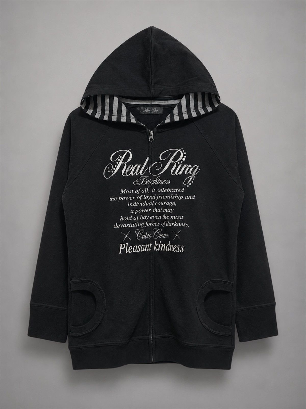 Japanese Brand Liriope Poem Gothic Distressed Zip Jacket Hoodie Size US L / EU 52-54 / 3 - 1 Thumbnail