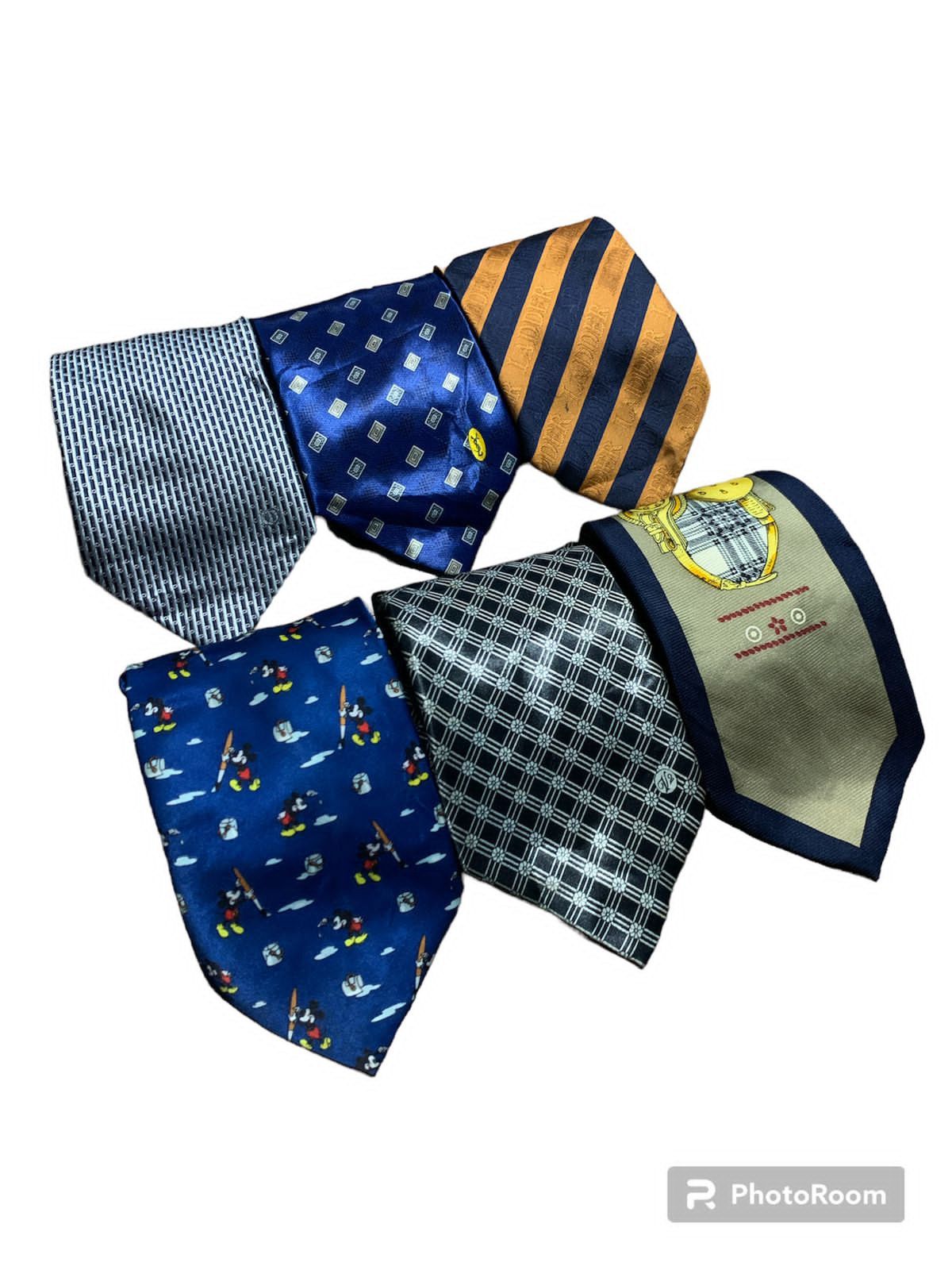 image of Italian Designers 6Pcs Vintage Neck Tie in Mix, Men's