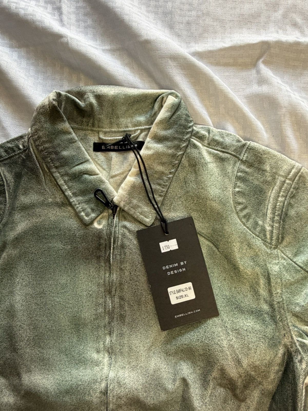 Embellish Embellish Waxed Denim Jacket Size US XL / EU 56 / 4 - 3 Thumbnail